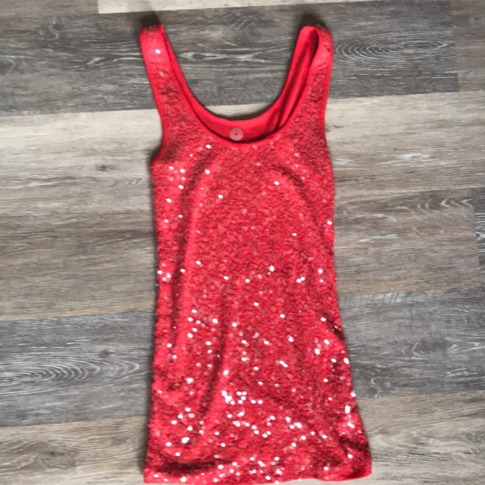 Sequin tank top